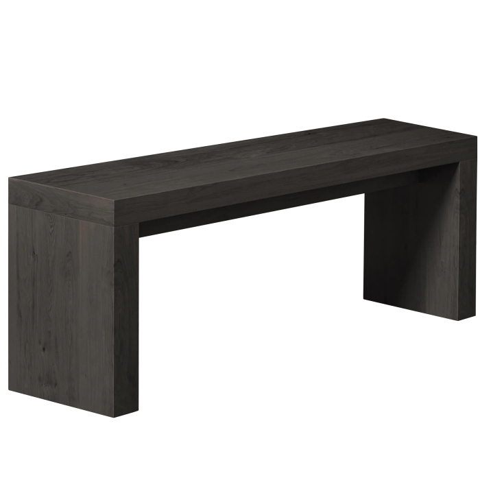 BRASIL | Bistro Holzbank | Wenge/Schwarz | B:T:H 39 x 120 x 45 cm