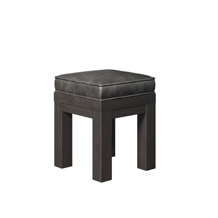 BRASIL | Bistro Sitzhocker | Wenge/Grau | B:T:H 39 x 39 x 51 cm | + Sitzkissen